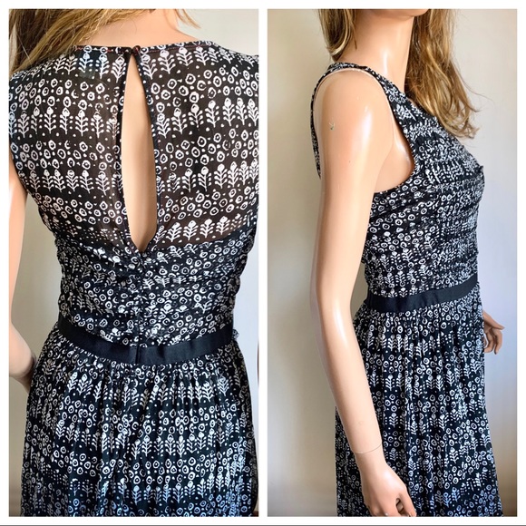 ANTHROPOLOGIE Postmark Ruched Smoked Dress - Picture 3 of 14